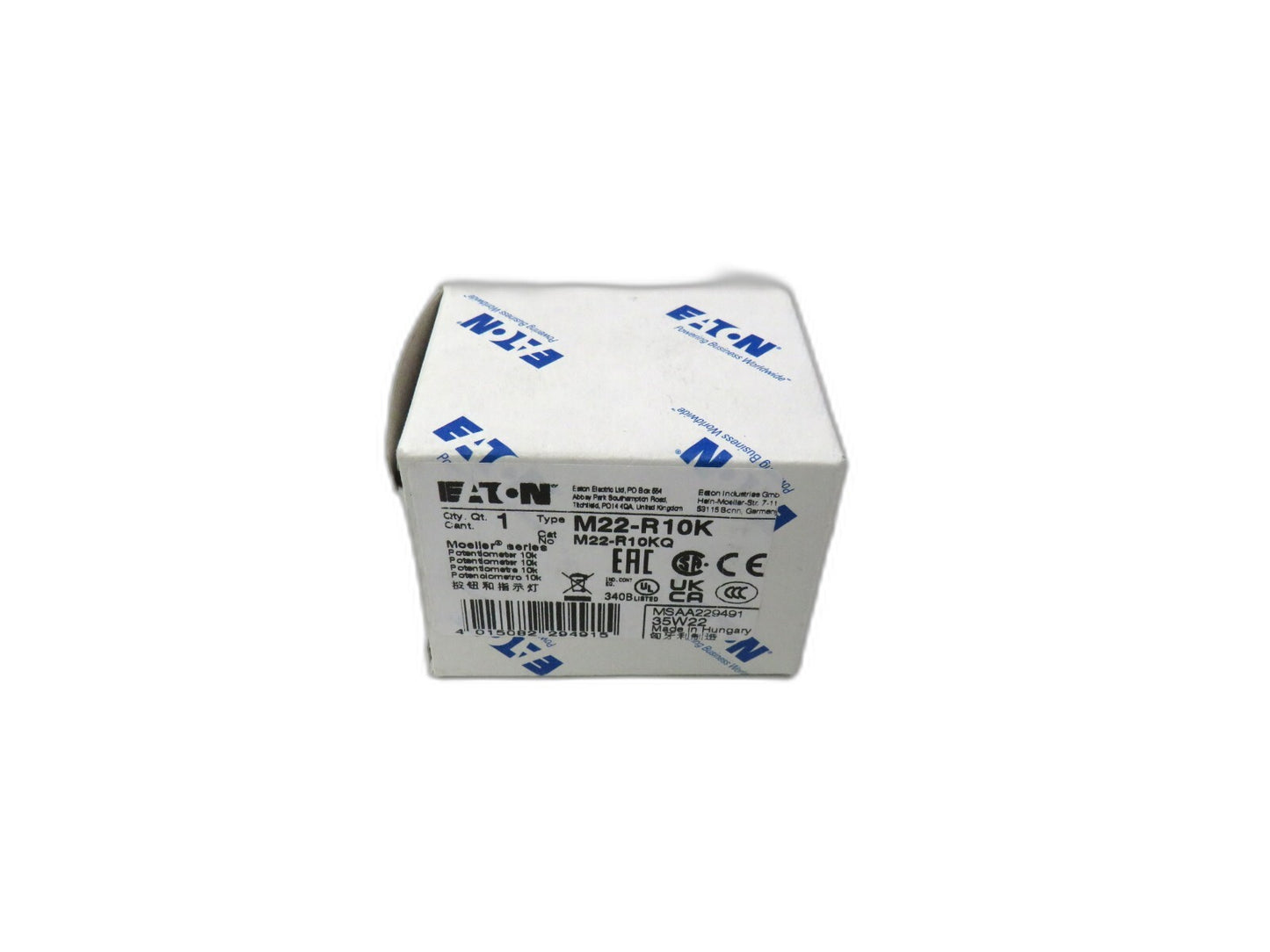 Eaton Moeller M22-R10K 10k Potentiometer M22R10K     New