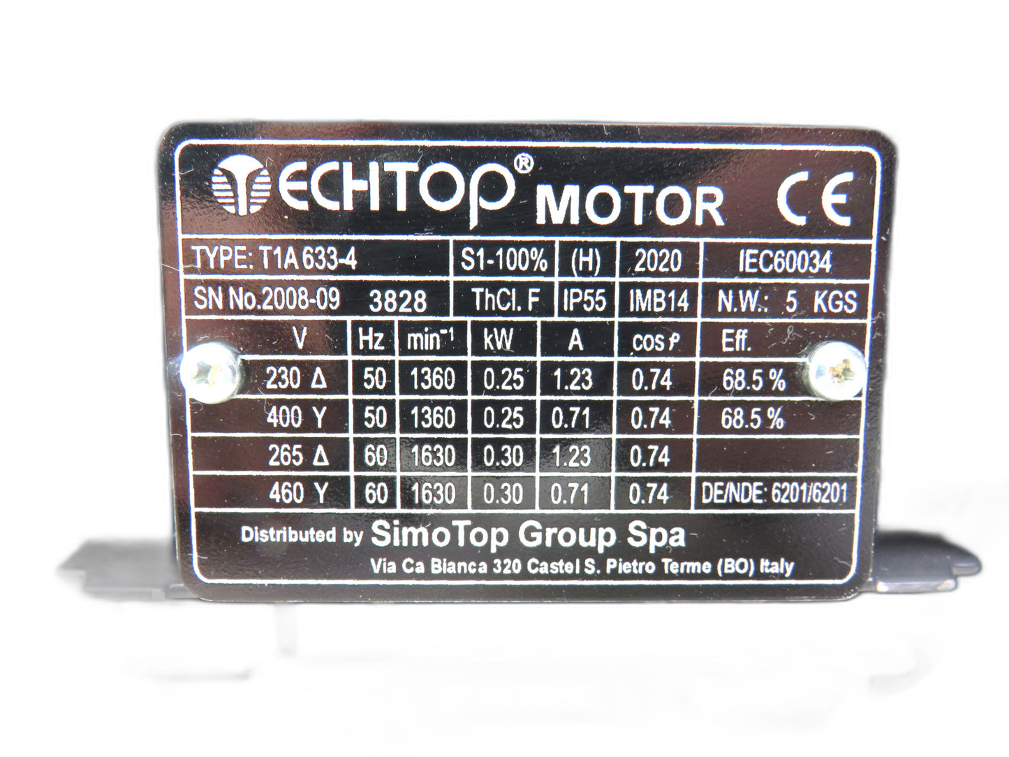 TECHTOP T1A633-4 T1A 633-4 GHIRRI MOTORIDUTTORI MV30   New