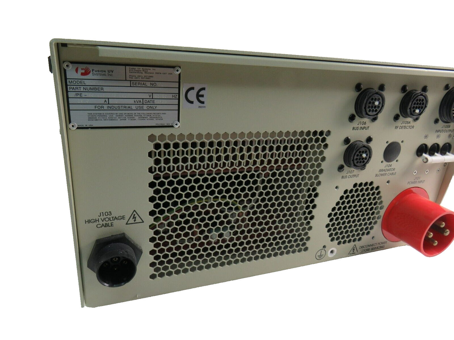 Fusion UV Systems LH6PS Light Hammer 6 Power Supply 400v 380/415/440/460V LH6