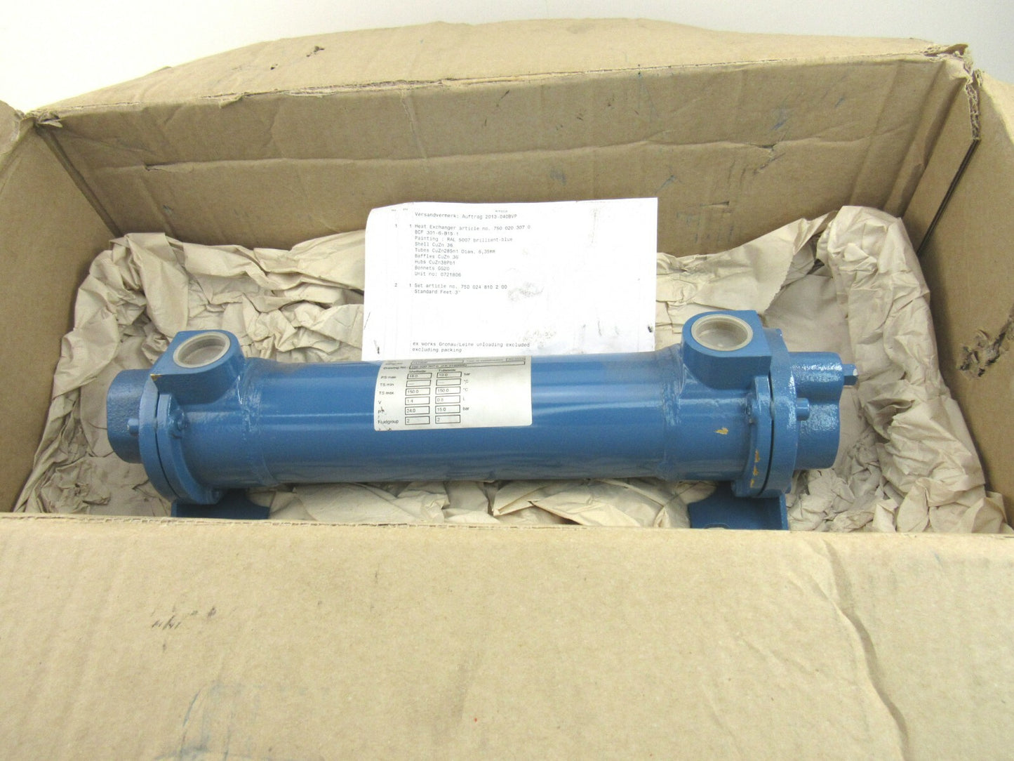 FUNKE BCF 301-6-B15-1 HEAT EXCHANGER 750 020 307 0 New