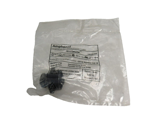 Amphenol 100109-929 C016 20G003 100 12 Circular Connector; 4 Position; Female