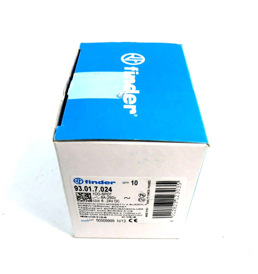 FINDER 93.01.7.024 Relay Socket  Lot of 10 New