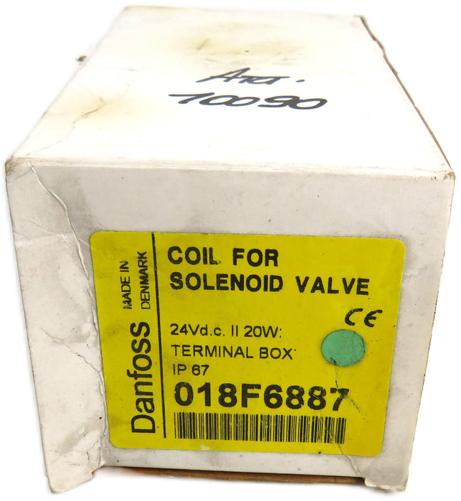 Danfoss 018F6887 solenoid Valve coil 24V     New