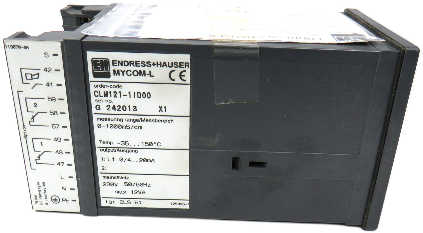 ENDRESS+HAUSER CLM121-1ID00 MYCOM-L     New