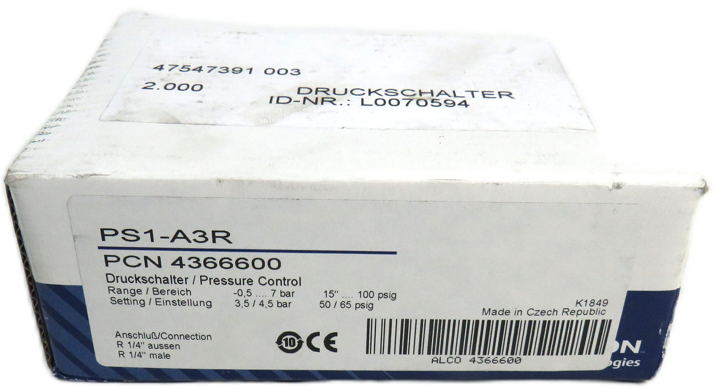 EMERSON PS1-A3R Alco Emerson Pressure Control     New