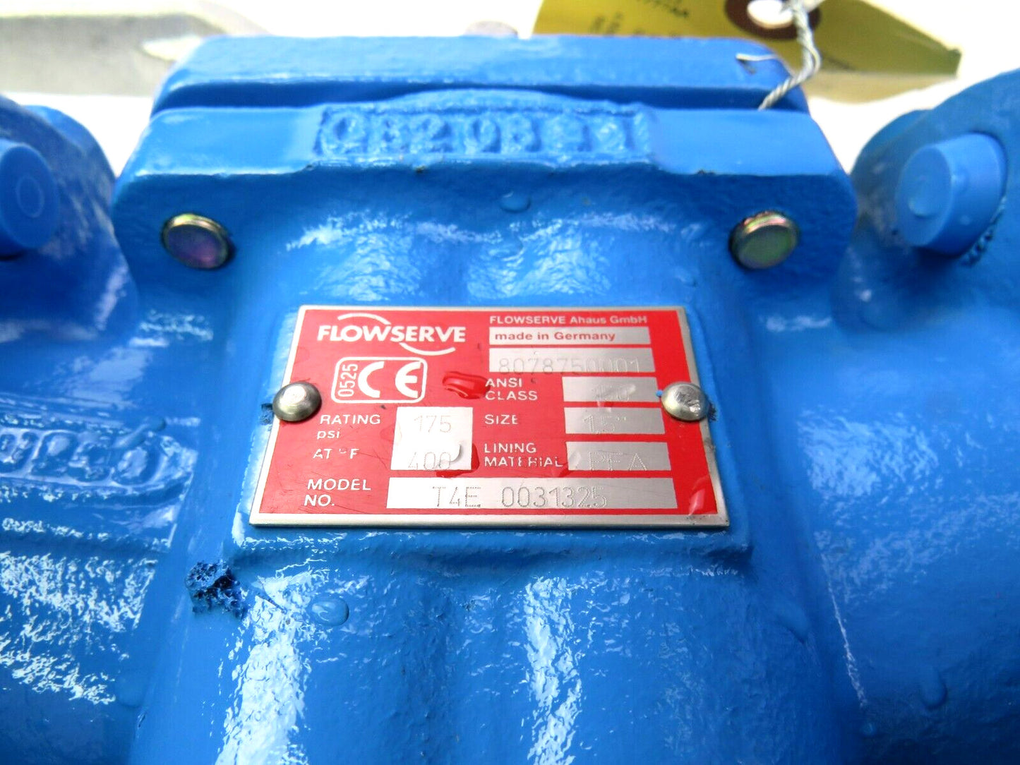 FLOWSERVE T4E 0031325 VALVE 1,5"    New
