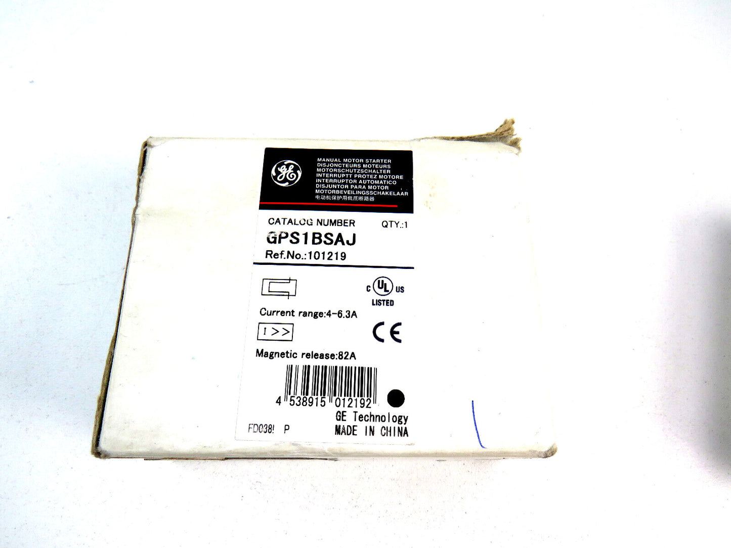 GE GPS1BSAJ 101219  GENERAL ELECTRIC    New