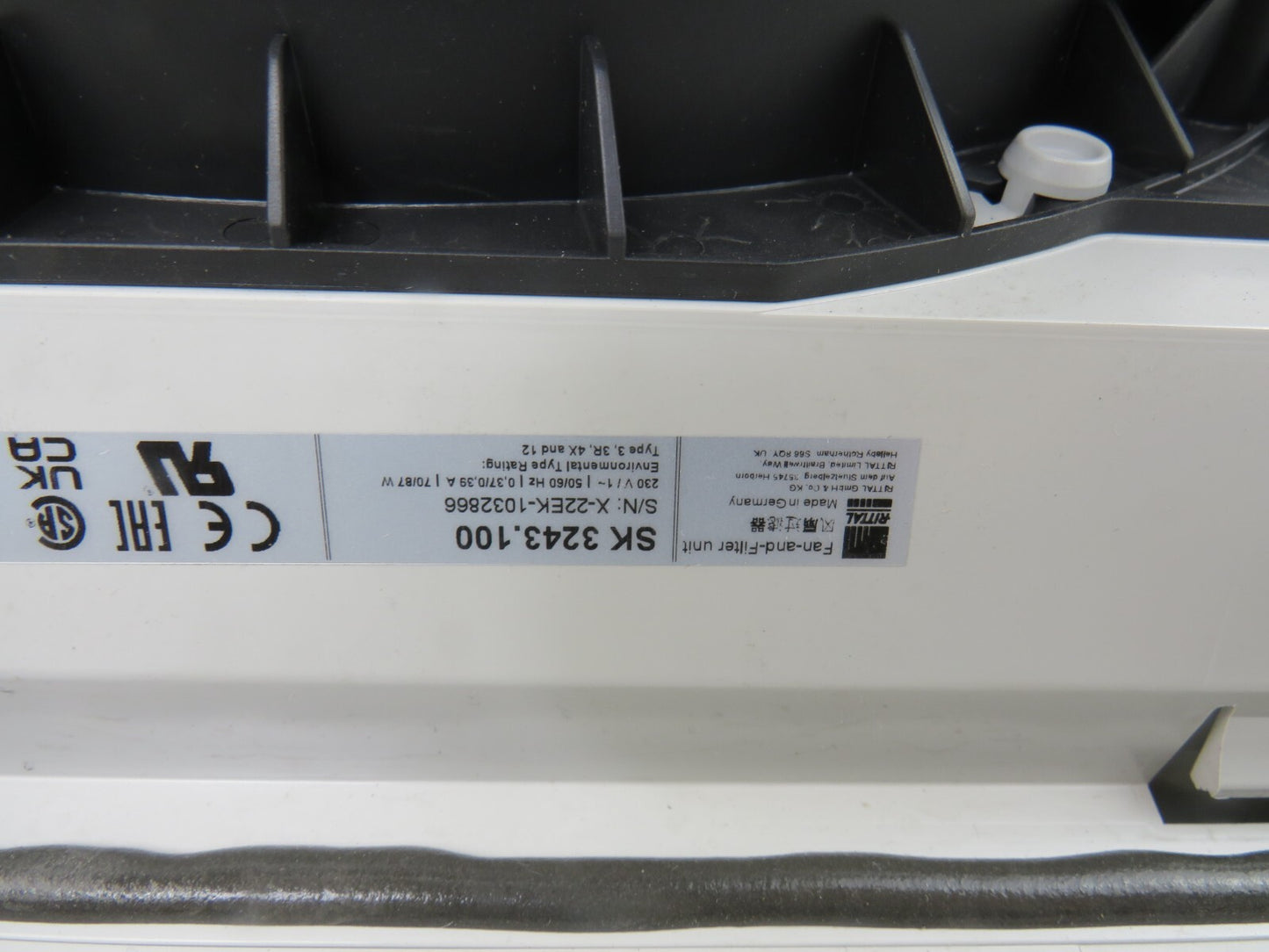 RITTAL SK 3243.100 K2E200-AH20-05 EBMPAPST   New