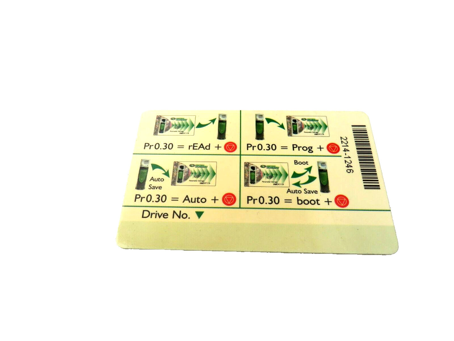 Control Techniques Emerson  Unidrive Parameter Storage  SMART Card 2214-1246