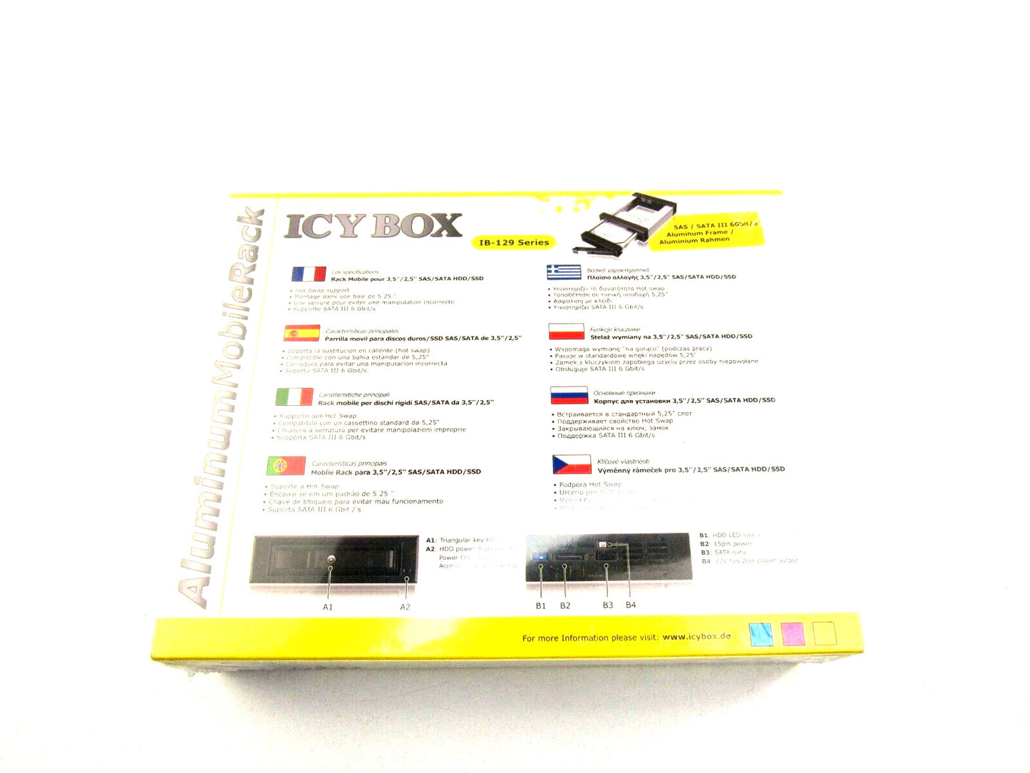 ICY BOX IB-129SSK-B ICYBOX IB129 SATA 1x 2.5" Black    New