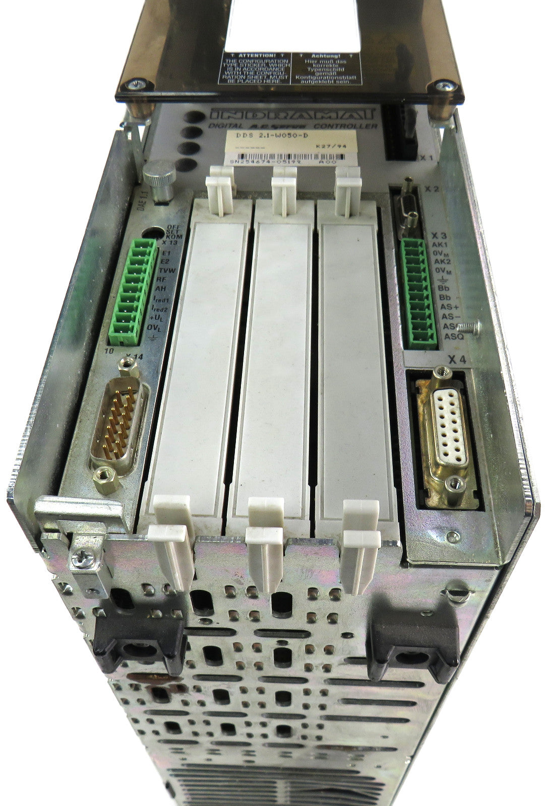 REXROTH INDRAMAT DDS 2.1-W050-D DAE 1,1 DIGITAL AC SERVO CONTROLLER