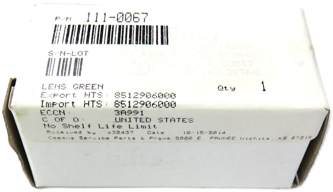 Aeroflash 111-0067 LENS GREEN     New