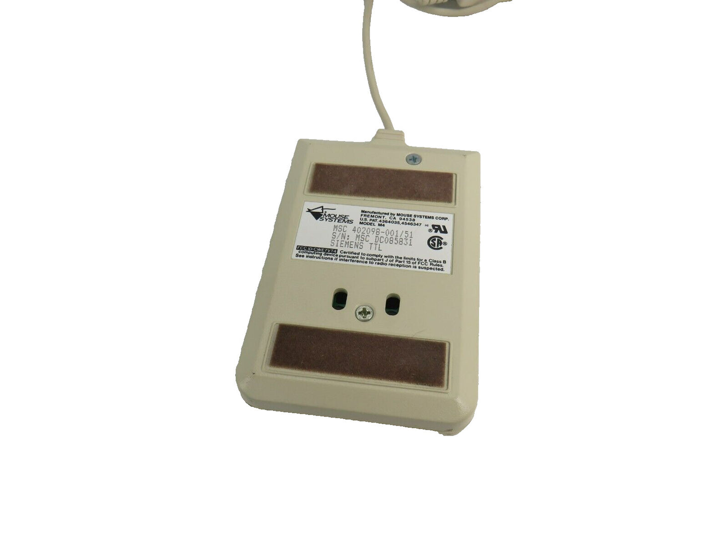 SIEMENS MSC 402098-001/51 VINTAGE MOUSE SYSTEMS     New