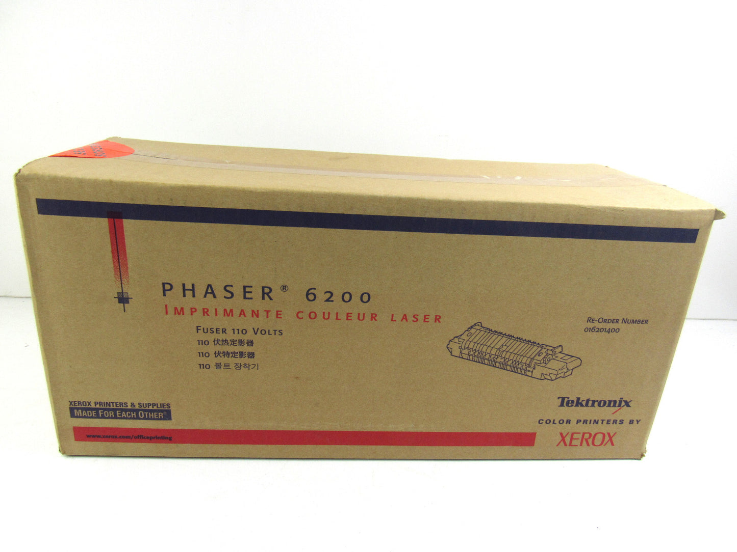 Xerox Phaser 6200 Fuser 110 Volt New 016201400 Genuine Factory Sealed Box