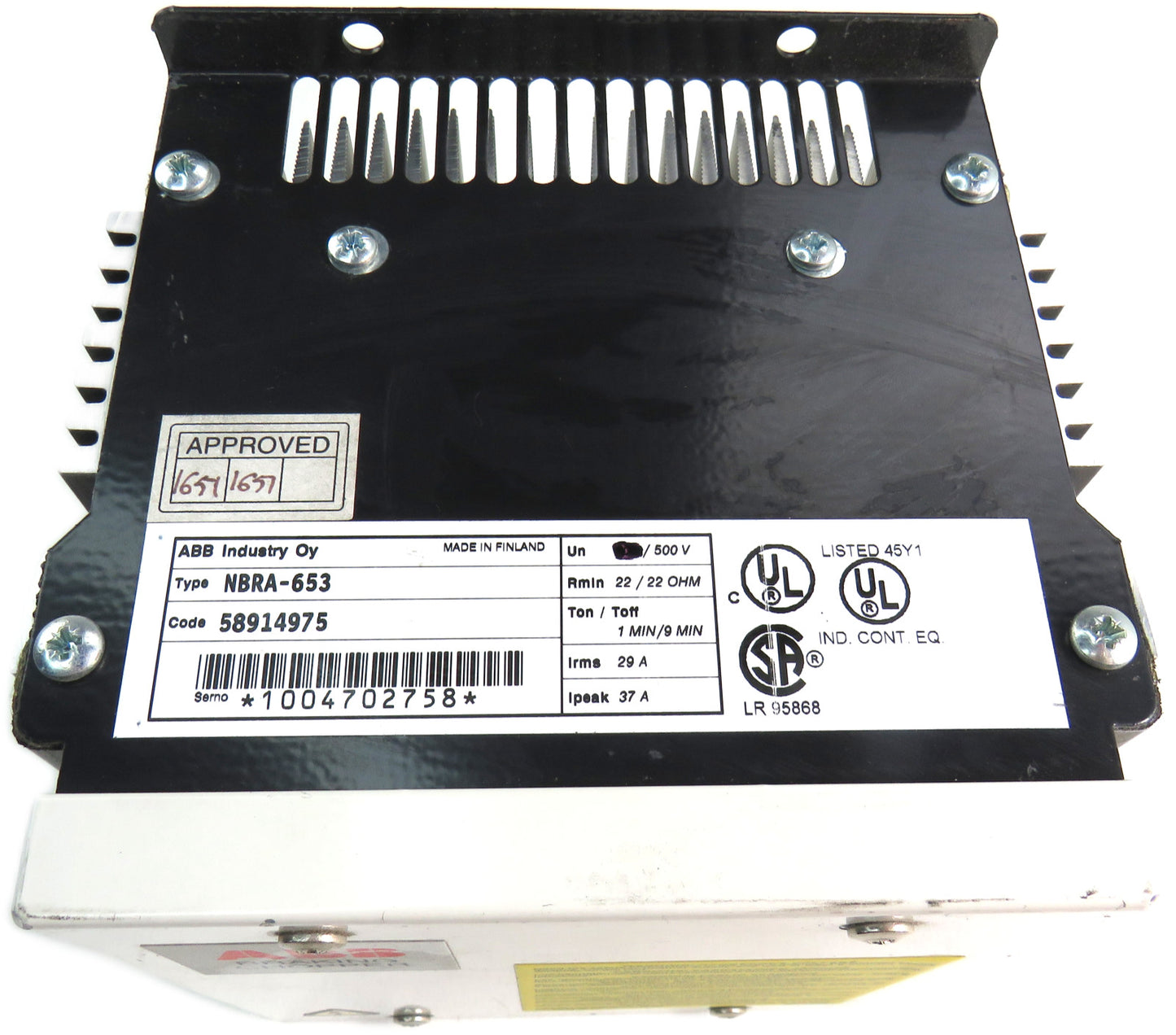 ABB  58914975 Industrial Braking Brake Chopper Unit