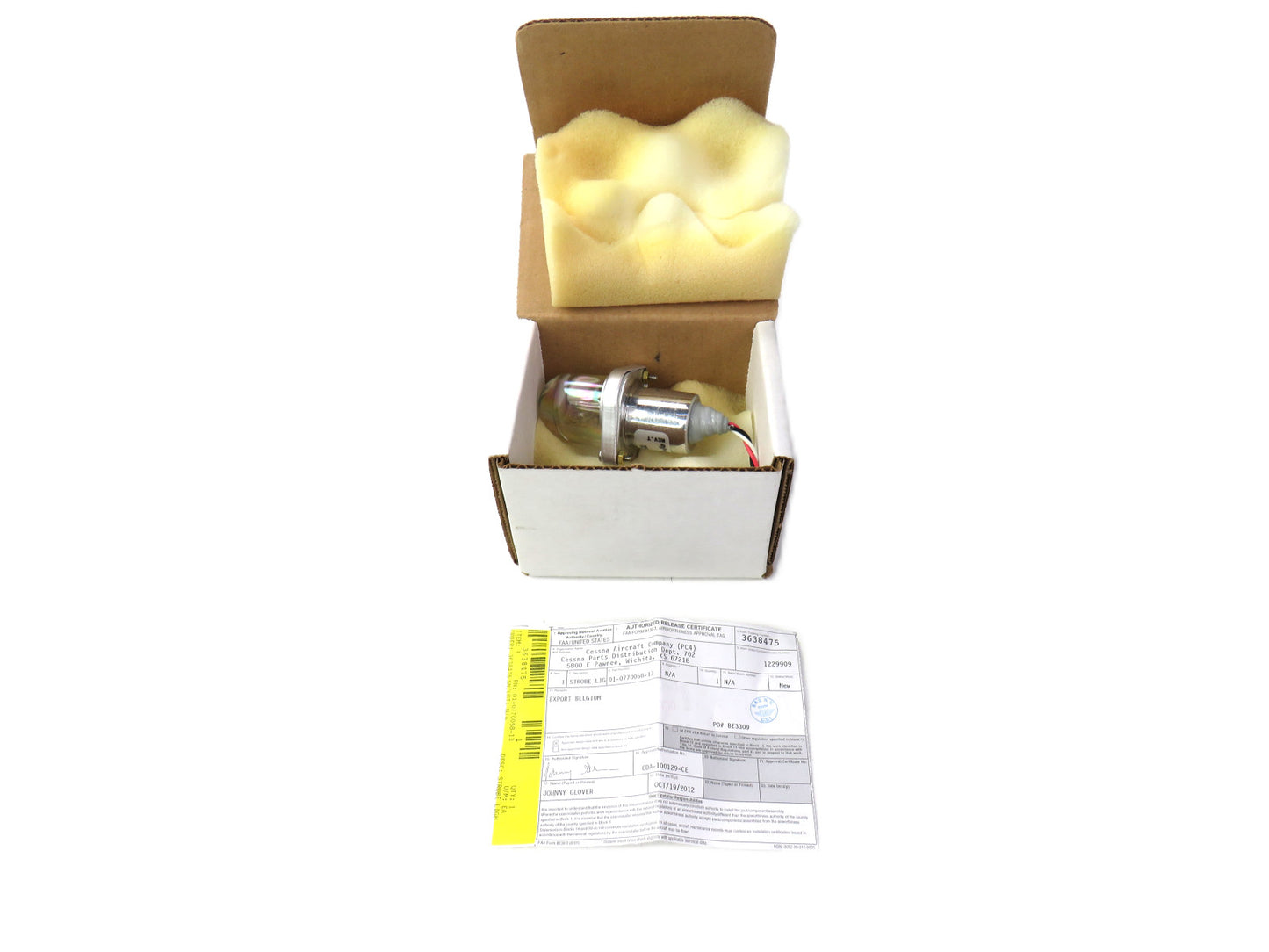WHELEN  01-0770058-13 light AY STROBE WHITE SHIELD     New