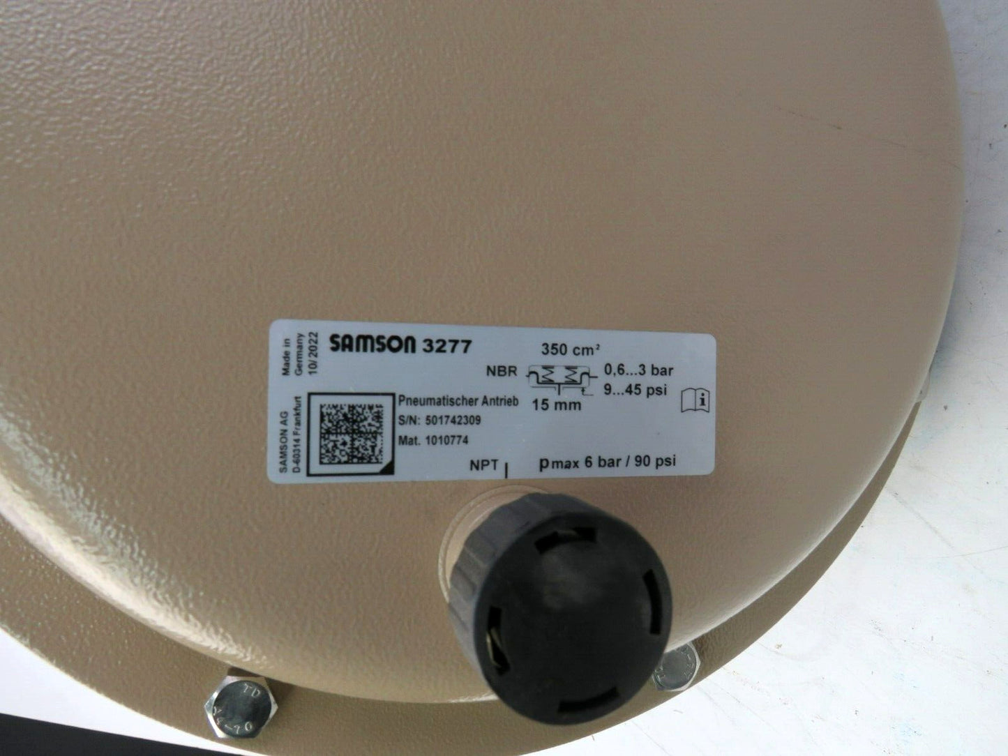 SAMSON 3241-7 A351CF8M + 3730-3 + 3277 350 CM² + 3241 Pneumatic Actuator    New