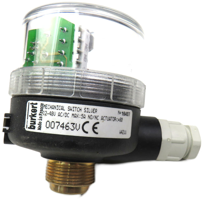 Bürkert  007463V Mechanical Switch Silver     New