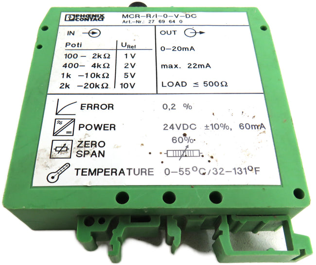 PHOENIX CONTACT  2769640 MCR-R/I-0-V-DC