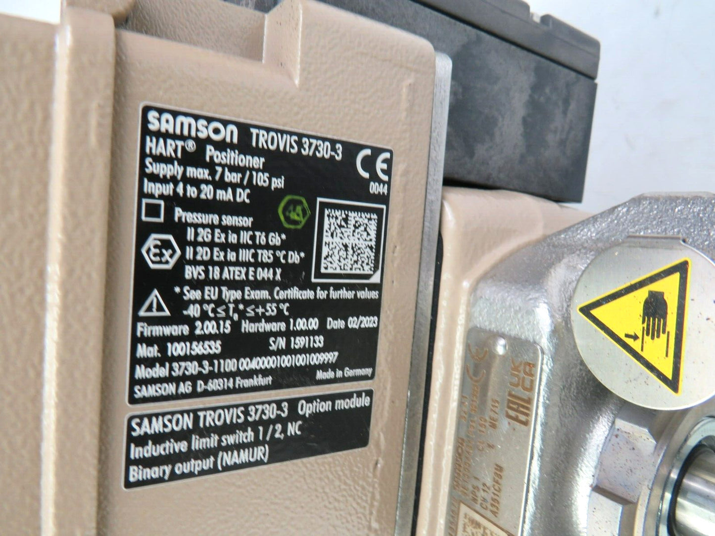 SAMSON 3241-7 CF8M + 3730-3 + 3277 350 CM² + 3241 Pneumatic Actuator    New