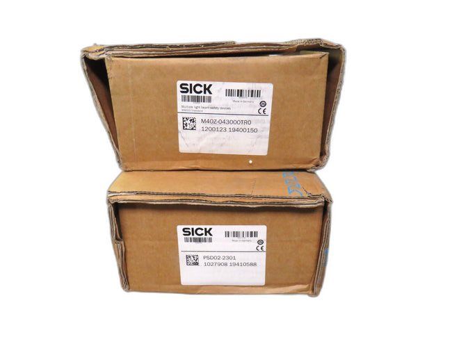SICK M40Z-043000TR0 + PSD02-2301 1020123 19400150 1027908 19410588 PAIR   New