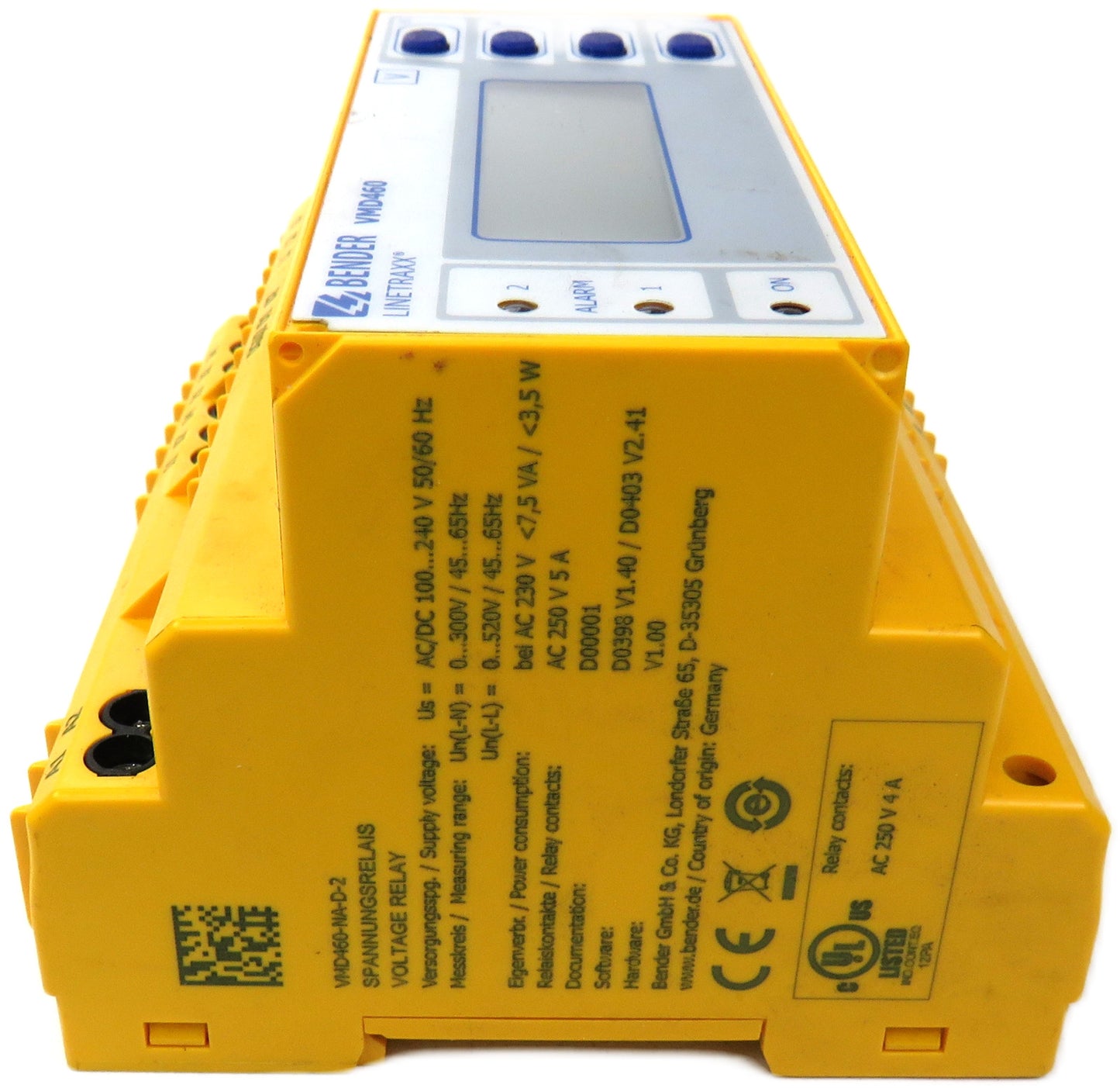 Bender  VMD460-NA-D-2 LINETRAXX VOLTAGE RELAY