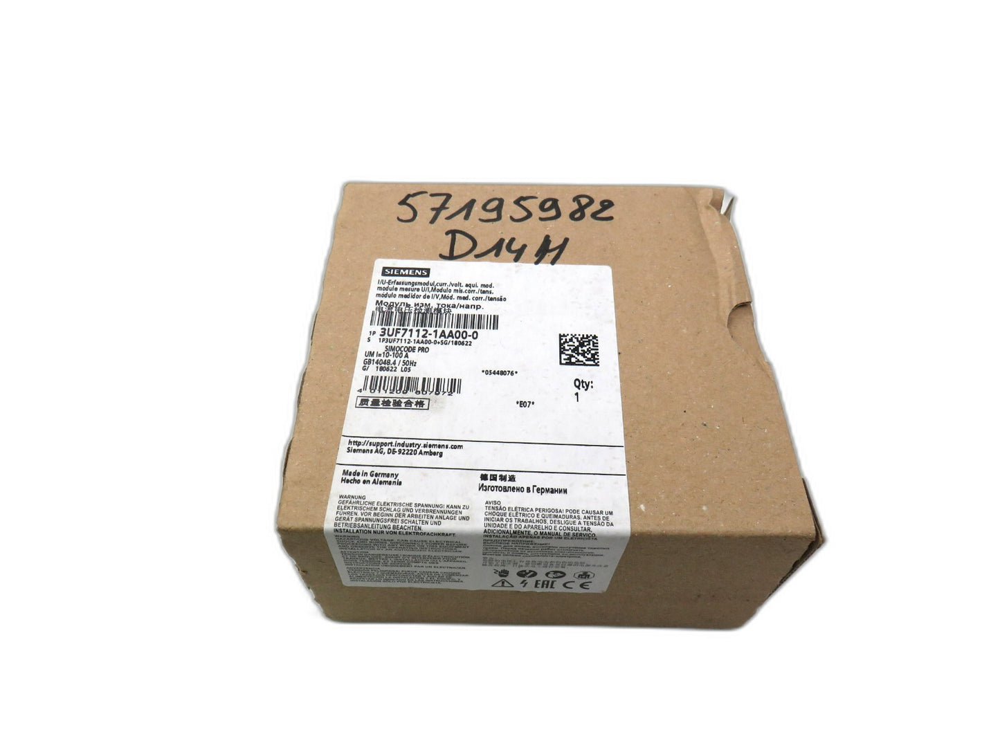 SIEMENS 3UF7112-1AA00-0 CURRENT/VOLTAGE MEASUR. MODULE    New