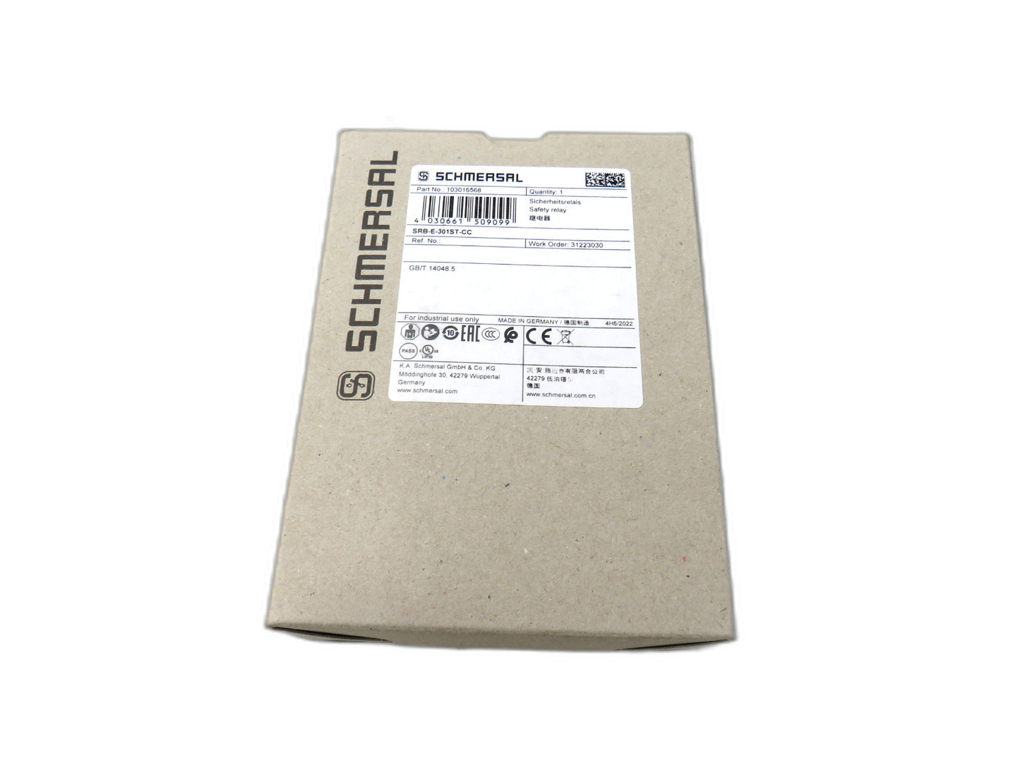 SCHMERSAL SRB-E-301ST-CC MULTIFUNCTIONAL SAFTEY RELAY MODULE    New