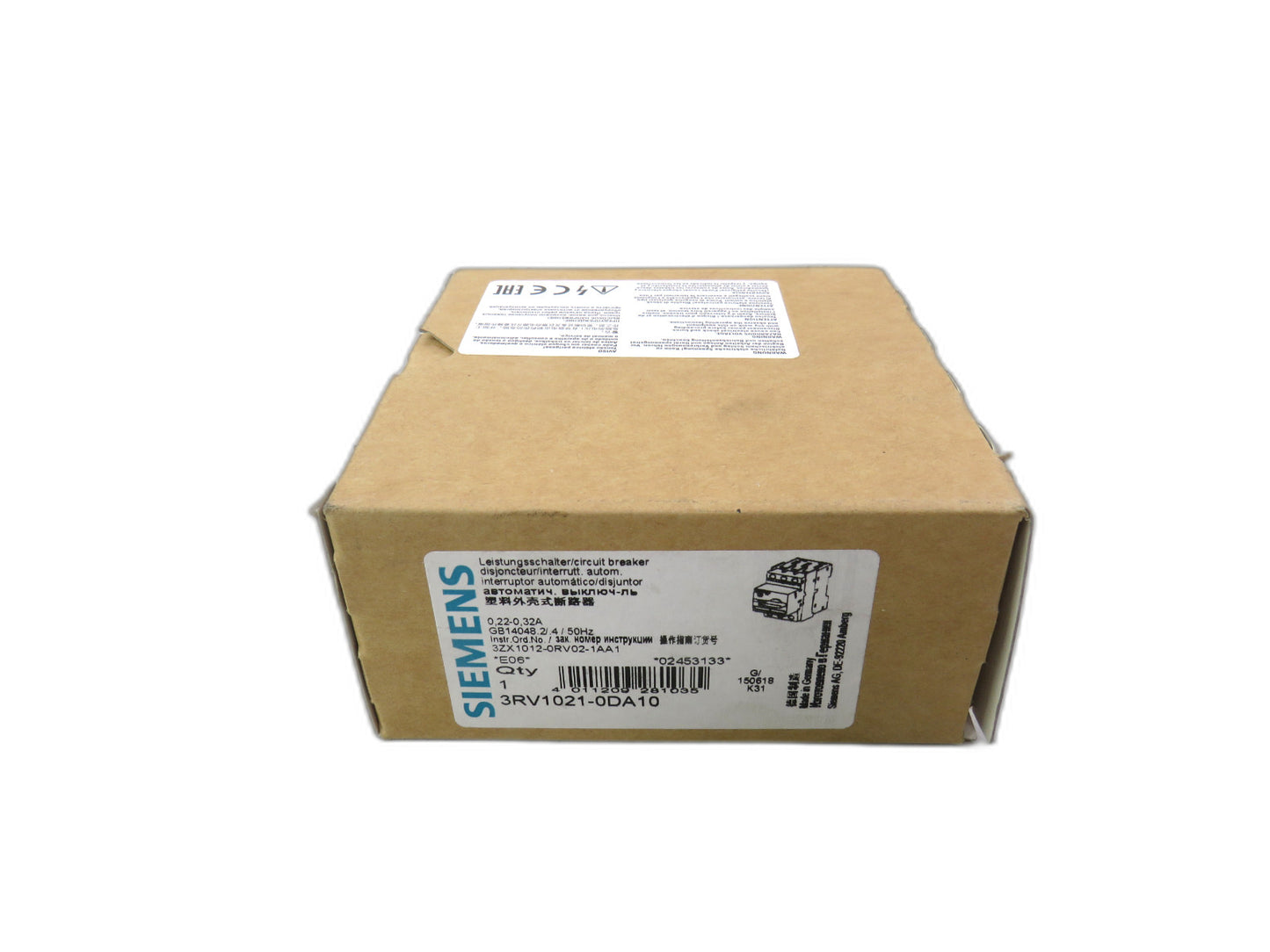 SIEMENS 3RV1021-0DA10    New