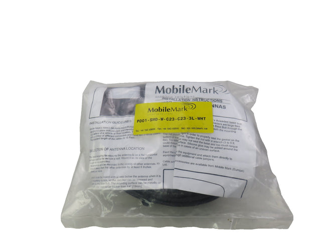 Mobilemark PD01-SMD-W-3C3C-WHT-180  Dome WiFi Antenna with SMA RP  WiFi  New