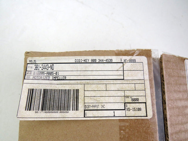 DIGI-KEY  381-3443-ND EBMPAPST G1G085-AB05-01   New