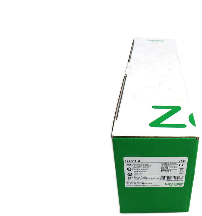 SCHNEIDER RPZF4 Socket Relay 16A   Lot of 2 New
