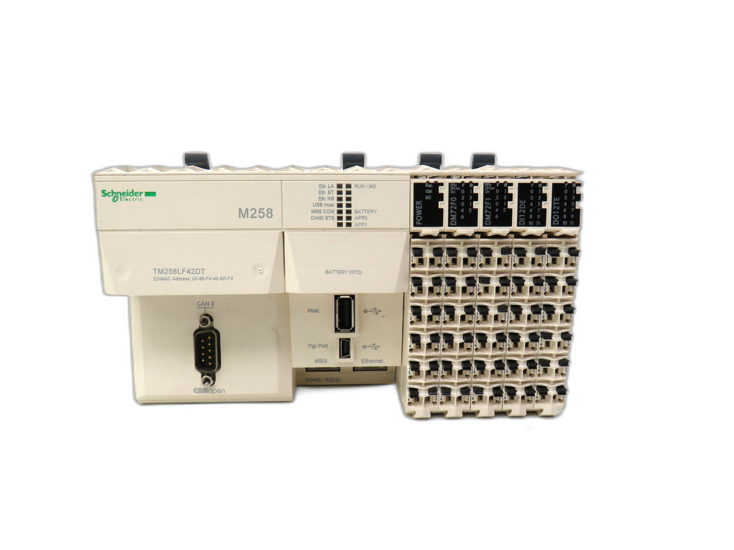 SCHNEIDER ELECTRIC  TM258LF42DT DM72F0 DM72F1 DI12DE DO12TE