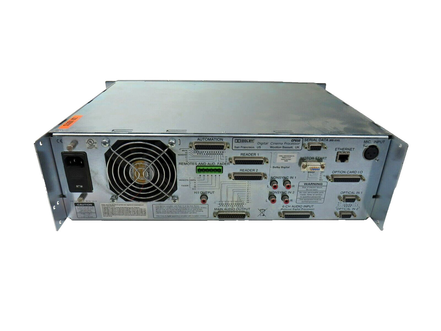 DOLBY CP650 CP 650 DIGITAL CINEMA PROCESSOR Cat No 773 Installed