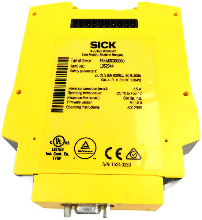 SICK FX3-MOC000000 1062344 SAFETY RELAY FX3-M0C000000