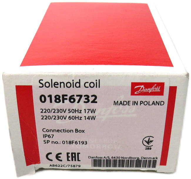 DANFOSS 018F6732 SOLENOID COIL    New
