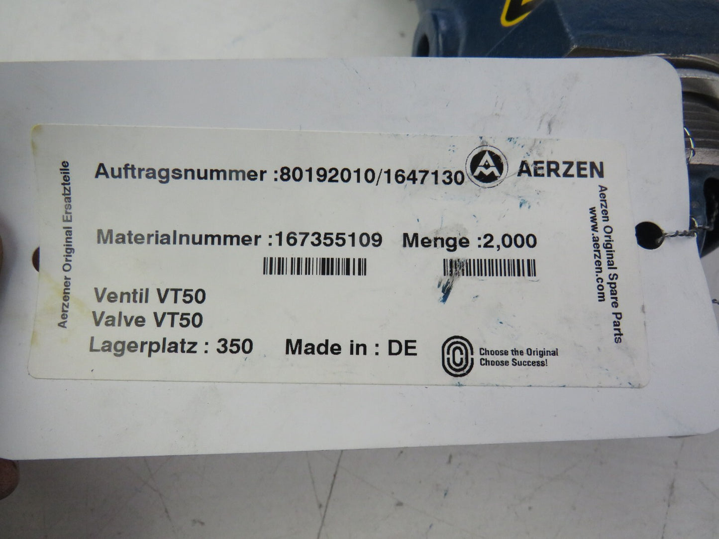 AERZEN EN-GJL-250 167355109 relief valve vt50   New