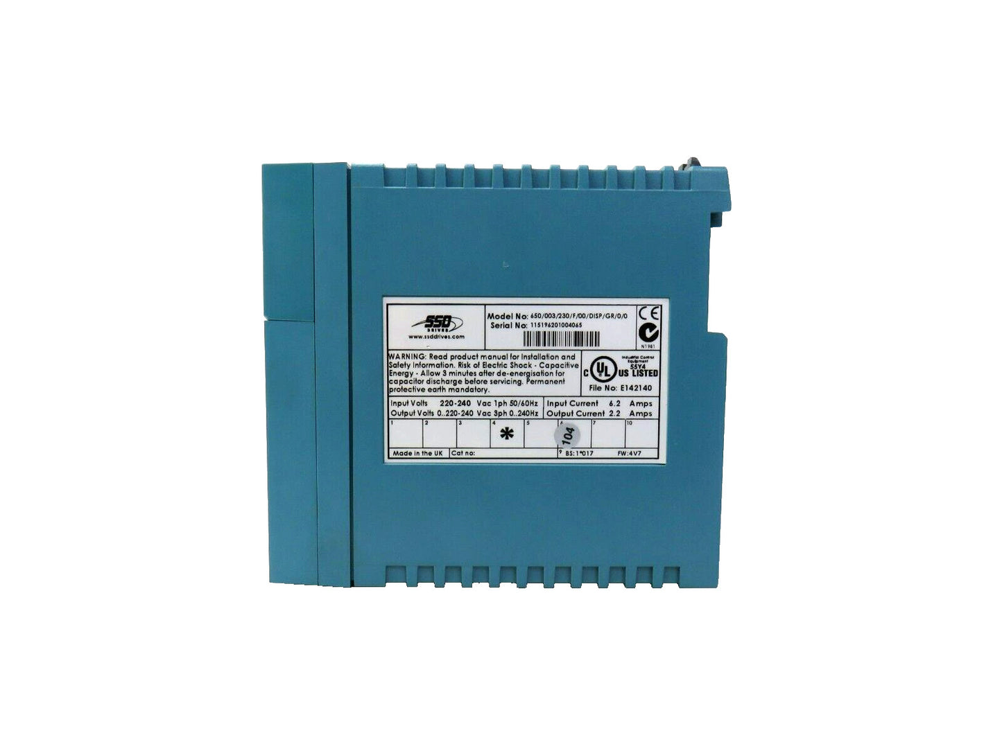 SSO PARKER 650/003/230/F/00/DISP/GR/0/0 650-003-230-F-00-DISP-GR-0-0  INVERTER
