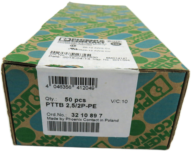 PHOENIX CONTACT  3210897 PTTB 2,5/2P-PE  Lot of 35