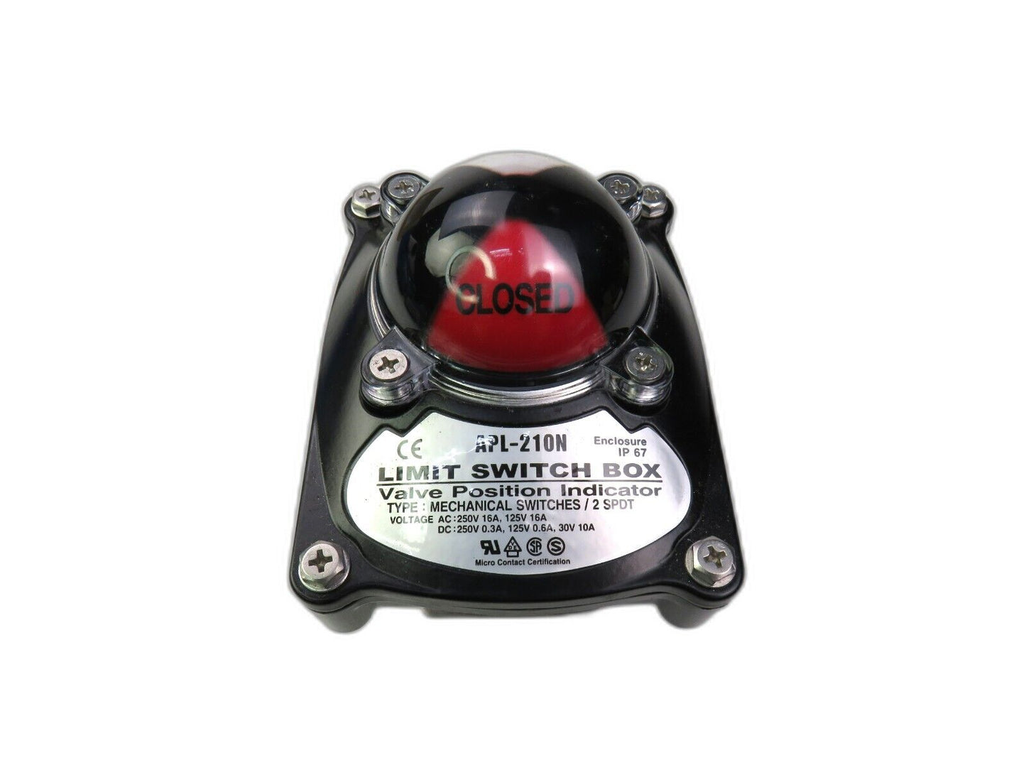 HKC  APL-210N APL-2N LIMIT SWITCH BOX VALVE POSITION INDICATOR    New