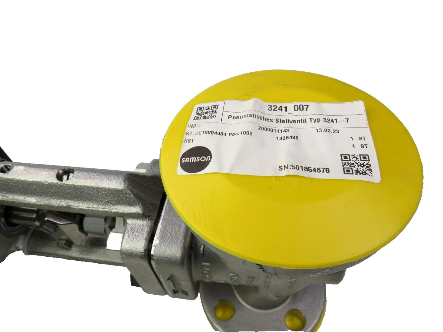 SAMSON 3241-7 CF8M + 3730-3 + 3277 350 CM² + 3241 Pneumatic Actuator    New