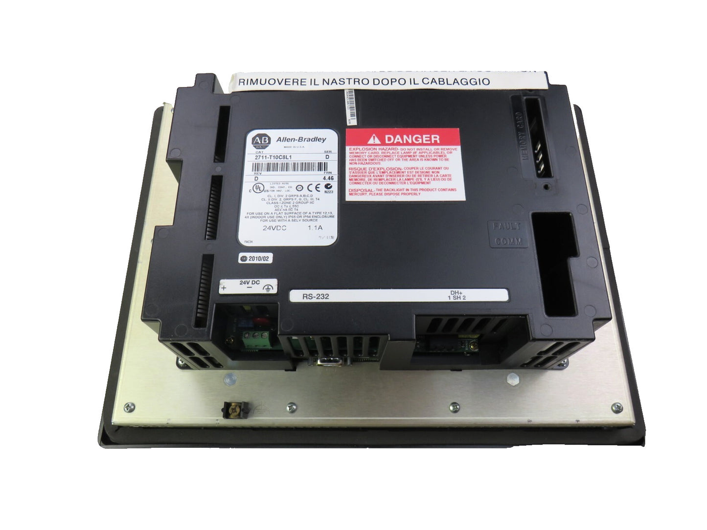 ALLEN-BRADLEY 2711-T10C8L1 ALLEN BRADLEY - PANELVIEW 1000, 10 INCH   New