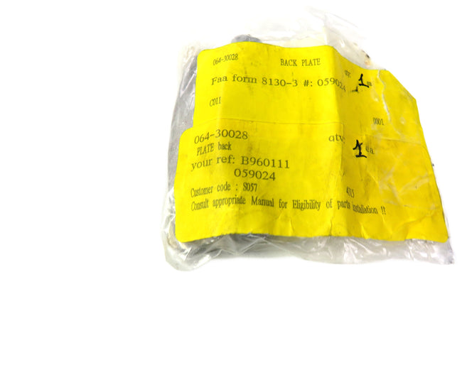 Cleveland 064-30028 back plate     New