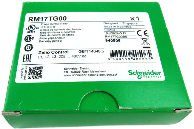 SCHNEIDER ELECTRIC RM17TG00 PHASE CONTROL RELAY     New