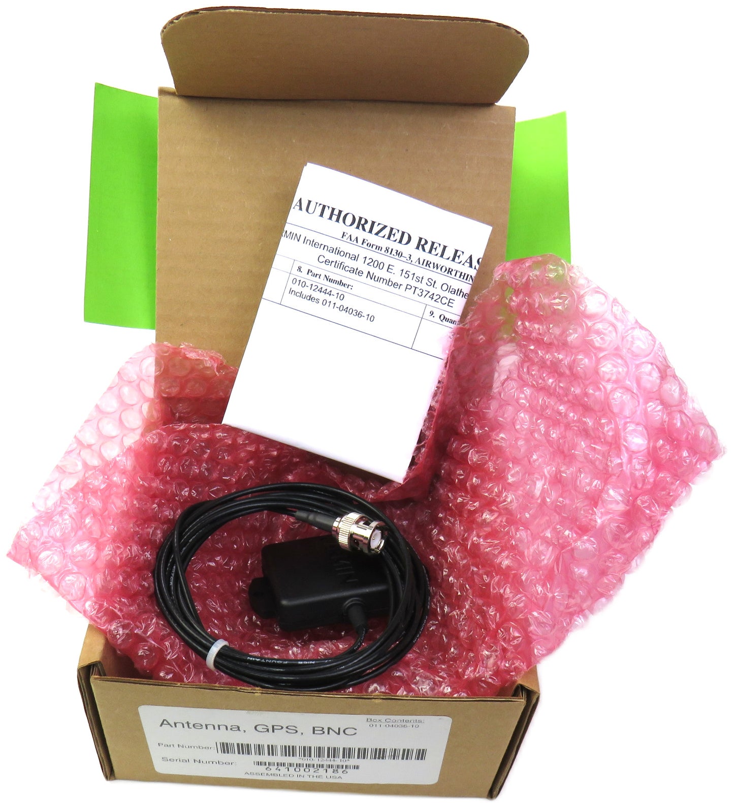 GARMIN 011-04036-10 0110403610 GPS BNC ANTENNA     New