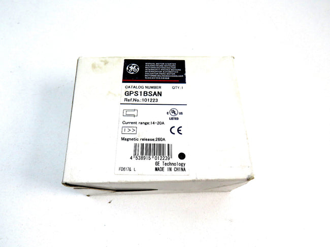 GE GPS1BSAN 101223   MANUAL MOTOR STARTER New