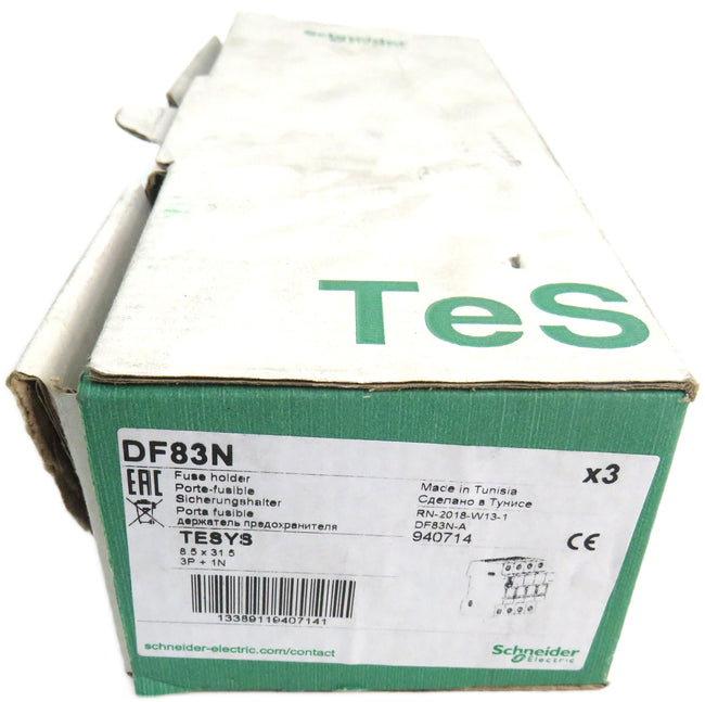 SCHNEIDER  DF83N FUSE HOLDER  Lot of 3 New