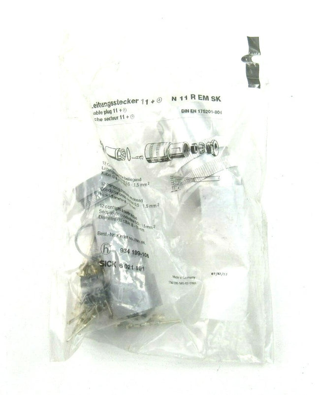SICK N 11 R EM SK cable plug 11 + 6021191 New