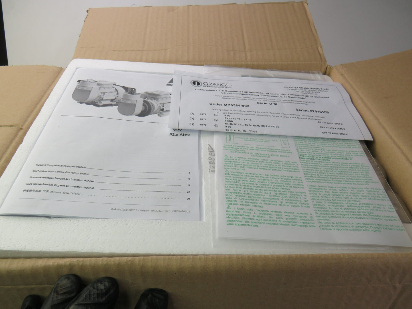 ORANGE1 BUHLER P2.2 ATEX P2.X GAS PUMP   New