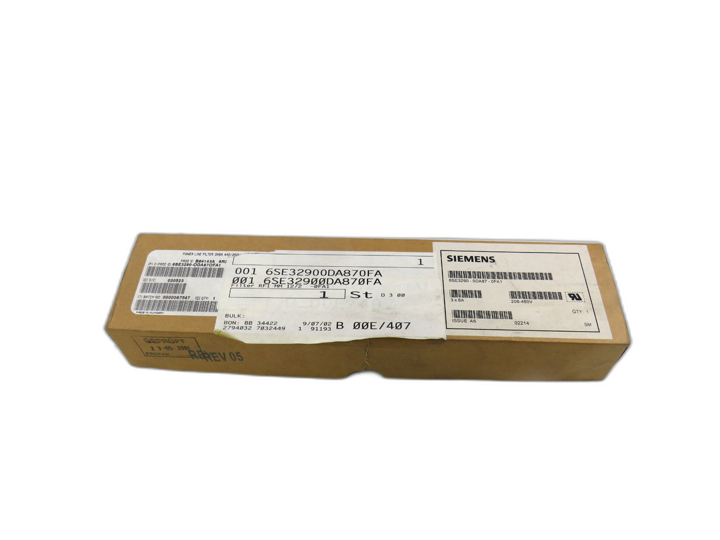 SIEMENS 6SE3290-0DA87-0FA1   New